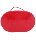 ディオール Dior 美品 ポーチ エナメル ロゴ 赤 レッド /AE