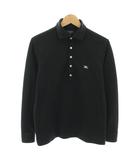 バーバリーゴルフ BURBERRY GOLF スポーツフィット SPORT FIT ポロシャツ 長袖 ロゴ刺繍 M 黒 ブラック BFV60-801-09 /YT