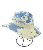 パタゴニア Patagonia バケットハット バケハ 帽子 花柄 総柄 ナイロン バイカラー M 水色 ライトブルー 白 ホワイト /BB