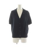 マーガレットハウエル MARGARET HOWELL ニット カットソー 半袖 コットン 2 黒 ブラック 578-164507 /AN27