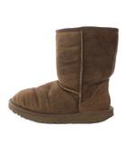 アグ オーストラリア UGG australia 5825 CLASSIC SHORT クラシックショートブーツ 厚底 スエード ロゴ US7 24cm 茶 ブラウン F23113E /BB