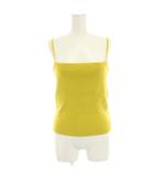イエナ IENA コットンラミーニットキャミソール バッククロス 黄色 イエロー 23080200910020 /HN ■JS