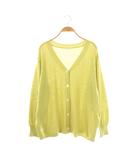 イエナ IENA 24SS コットンナイロンテープヤーン カーディガン ニット イエローグリーン 24080900112010 /DF