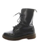 ドクターマーチン DR.MARTENS 10ホール ショートブーツ レースアップ レザー 24.0cm 黒 ブラック /AN7