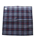 バーバリーズ Burberrys オブ ロンドン of London ハンカチ チェック柄 マルチカラー 紺 ネイビー 赤 レッド /SS ■OS