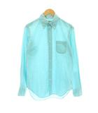 インディビジュアライズドシャツ INDIVIDUALIZED SHIRTS ボタンダウンシャツ カジュアルシャツ 長袖 コットン 15.5-33 水色 /KU