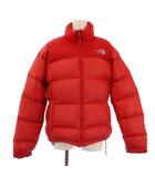 ザノースフェイス THE NORTH FACE ダウンジャケット ジップアップ ハイネック ロゴ刺繍 ナイロン 85 赤 NFD00A90 /BM