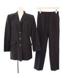 レリアン Leilian tessitura di crevacuore スーツ テーラードジャケット パンツ スラックス 7 チャコール /KH