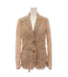 プラダ PRADA ナイロン テーラードジャケット 38 ピンクベージュ /YM