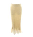 イエナ IENA マーメイドスカート ロング レース ニット リネン混 ベージュ /NR
