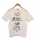 ステューシー STUSSY Tシャツ カットソー 半袖 クルーネック ロゴ プリント S 白 /BM