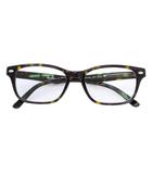 レイバン RAY BAN 伊達眼鏡 メガネ べっ甲柄 53□18 145 黒 クリア RB5345D /TK