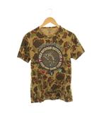 ポロゴルフ ラルフローレン POLO GOLF RALPH LAUREN Tシャツ カットソー 半袖 カモフラ 迷彩柄 ワッペン S カーキ マルチカラー /CX ■OS