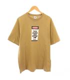 ブラックアイパッチ THE BLACK EYE PATCH Tシャツ 半袖 クルーネック ロゴ プリント ストレッチ L 茶 ブラウン /BB