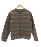 タイオン TAION ダウンジャケット インナーダウン ノーカラー S グレー /KU