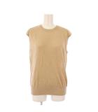 イエナ IENA 23SS リネンノースリーブプルオーバー ニット クルーネック 薄手 無地 F ベージュ 23080900112010 タグ付き /BB