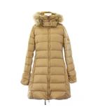 タトラス TATRAS SALMA ダウンコート アウター ロング丈 フード ラクーンファー ナイロン ジップアップ 3 ベージュ LTA22A4794-D /BB
