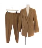 セオリー Theory 23AW TRACEABLE WOOL ETIENNETTE & TRACEABLE WOOL TREECA GZ スーツ セットアップ 上下 ジャケット パンツ ジップフライ 6 茶 /BM