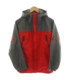 マムート MAMMUT ゴアテックスMGBレインスーツ マウンテンパーカー ロゴ ジップアップ S グレー 赤 レッド JP1030003 /AN39