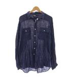 ポロ バイ ラルフローレン Polo by Ralph Lauren WHITFIELD 長袖 シャツ リネン XL 紺 ネイビー /YM