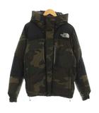 ザノースフェイス THE NORTH FACE バルトロライトジャケット ダウンジャケット フード ジップアップ カモフラ 迷彩柄 ナイロン ロゴ刺繍 L カーキ ND91405 /KU