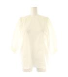 イエナ IENA 21SS ボリュームスリーブクルーネックブラウス 五分袖 F 白 ホワイト /AT ■OS