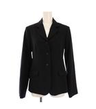 セオリー Theory petit テーラードジャケット アウター シングル 総裏地 ウール 160cm 黒 ブラック /BB