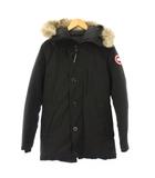 カナダグース CANADA GOOSE JASPER PARKA ジャスパー パーカ ダウンジャケット アウター フード コヨーテファー ロゴ S 黒 ブラック 3438JM /BB