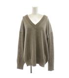 ドゥーズィエムクラス DEUXIEME CLASSE 19SS ikat プル ニット セーター 長袖 リネン混 麻 絹 シルク混 ライトブラウン 19080500705010 /AN41