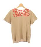 マルタンマルジェラ Martin Margiela 08AW ここのえ期 エイズT Tシャツ カットソー 半袖 Vネック ロゴ S ベージュ 32 GC099 /TK