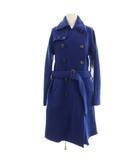 キャピタル kapital チロルウール トレンチコート ロング XS 青 ブルー K1410LJ189 /☆G