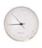 ジョージジェンセン GEORG JENSEN KOPPEL コッペル ウォールクロック ステンレススティール ホワイトダイヤル 掛け時計 ウォッチ インテリア  丸型 白文字盤 シルバーカラー 3587583 /BB