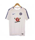 ナイキ NIKE Chelsea チェルシー 17-18 アウェイユニフォーム プレミアリーグ Tシャツ 半袖 クルーネック ストレッチ プリント M 白 ホワイト /BB