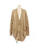 ドゥーズィエムクラス DEUXIEME CLASSE 23SS Oversize Linen Cardigan オーバーサイズリネンカーディガン ニット 長袖 Vネック 薄手 ワンカラー F ベージュ 23080560208810 /BB