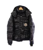 モンクレール MONCLER K2 ダウンジャケット フーディ アウター ナイロン 1 黒 41303 /KH