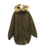 ティッカ TICCA 25AW long N2B ミリタリー ジャケット 中綿 フード ファー ナイロン ブルゾン F カーキ 0253410055 /☆G