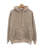 チャンピオン CHAMPION フーデッドシャツ プルオーバー パーカー ローゲージニット 長袖 XL 茶色 グレージュ 裏起毛 C3-Y104 /YM
