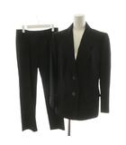 バーバリー ロンドン BURBERRY LONDON スーツ セットアップ テーラードジャケット シングル パンツ スラックス ウール 42 38 黒 ブラック FJ035-669-09 FQ032-669-09 /AN59