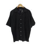  ワイパー WAIPER.inc コットンレーヨン オープンカラーシャツ 半袖 L 黒 ブラック WP1063 /☆G