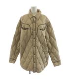 タイオン TAION ダウンジャケット キルティング ナイロン アウター XL ベージュ /AN56
