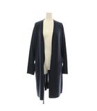 23区 オンワード樫山 ニットカーディガン ロング 長袖 トッパー ウール 40 紺 ネイビー KRWOYA0307 /KU