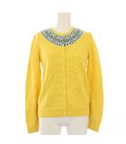 ポロ ラルフローレン POLO RALPH LAUREN カーディガン ニット 総柄 長袖 XL 16 イエロー 15-33-24-001897A /TK