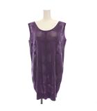 プリーツプリーズ PLEATS PLEASE イッセイミヤケ カットソー ノースリーブ メッシュ 3 紫 PP32LT963 /YM