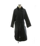 バブアー Barbour × イレーヴ YLEVE Traveler Burghley オイルドコート ステンカラーコート ロング丈 裏地チェック アウター M 紺 ネイビー 232MWX2307 /AN58