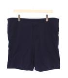 プラダ PRADA 25AW Cotton Bermudas コットンバミューダパンツ ショートパンツ イージー ウエストゴム ワンポイント ストレッチ S 紺 ネイビー UJP232 /BB