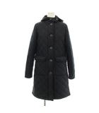 マッキントッシュ MACKINTOSH キルティングコート 中綿 ロング フード 裏ボア 34 紺 ネイビー QA /KU