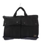 ポーター PORTER 吉田カバン ブリーフケース ビジネスバッグ ハンドバッグ ワンカラー ロゴ 黒 ブラック /BB