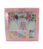 フェイラー FEILER Chacott ハンカチ 総柄 水色 /SR