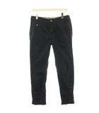 バーバリーブルーレーベル BURBERRY BLUE LABEL テーパードパンツ スリム 38 黒 ブラック E1R37-208-29 /HN