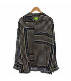 ハフ HUF SCARF RESORT TOP シャツ 長袖 総柄 L 緑 /BM